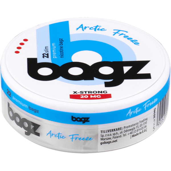 Buy Bagz Arctic Freeze Max 20mg Nicotine Pouches | SnusExpress