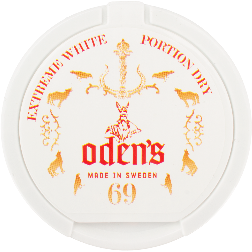 Odens Extreme No69 White Dry Portion Snus|SnusExpress.com