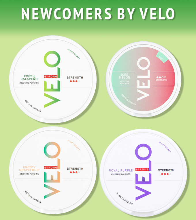 VELO Fresh Jalapeno, Melon Mini & Frosty Grapefruit