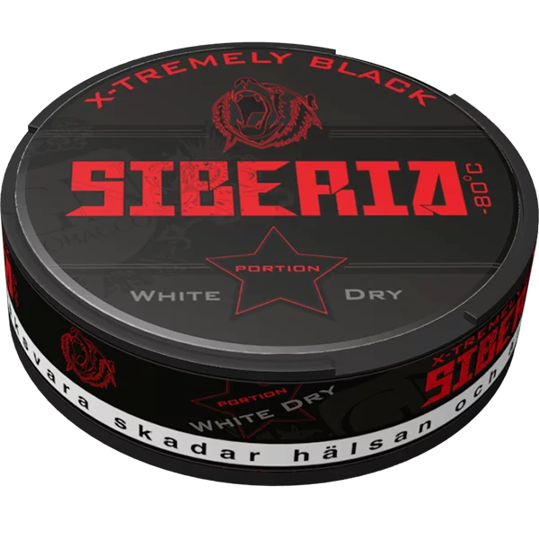 Buy Siberia X-Tremely Black White Dry Snus | SnusExpress.com