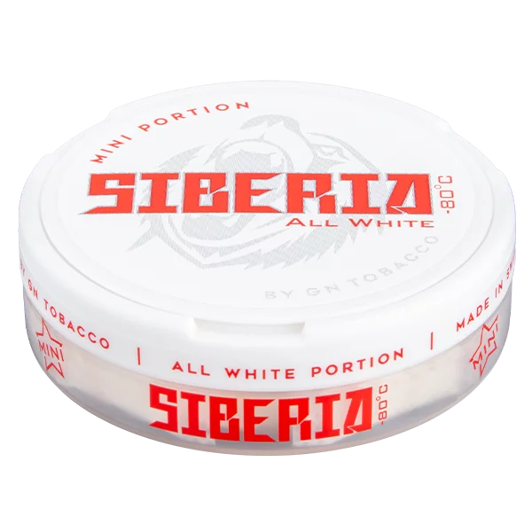 Buy Siberia All White chewing bags at SnusExpress!