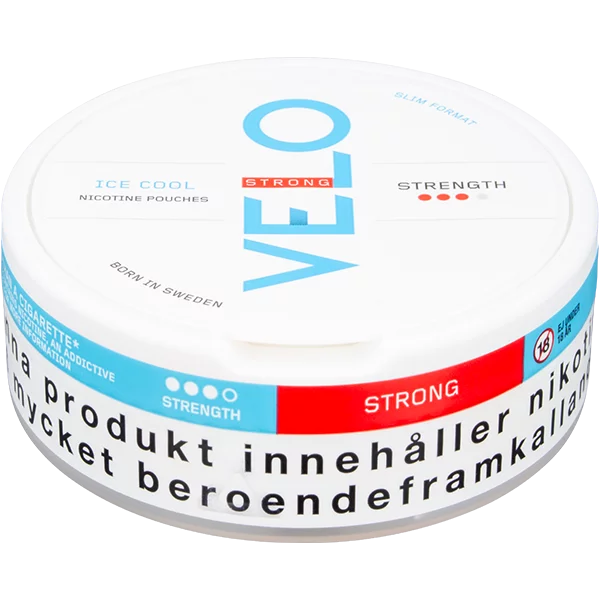 Buy Velo Ice Cool Strong Slim Nicotine Pouches SnusExpress