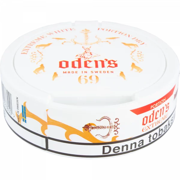 Odens Extreme No69 White Dry Portion Snus|SnusExpress.com