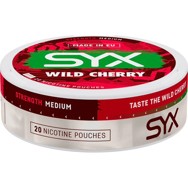 Buy SYX Wild Cherry Medium Nicotine Pouches | SnusExpress.com
