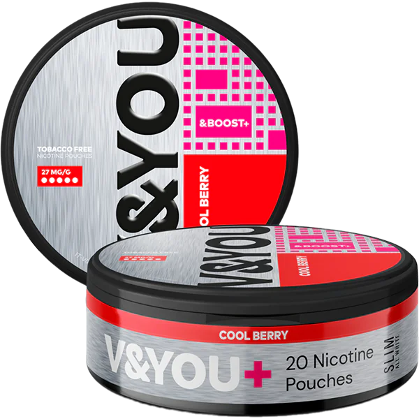 Buy V&YOU Boost+ Cool Berry Nicotine Pouches | SnusExpress.com