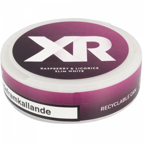 XR Catch Raspberry Licorice Slim White - SnusExpress.com